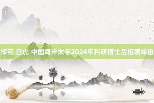 探花 白虎 中国海洋大学2024年科研博士后招聘缘由