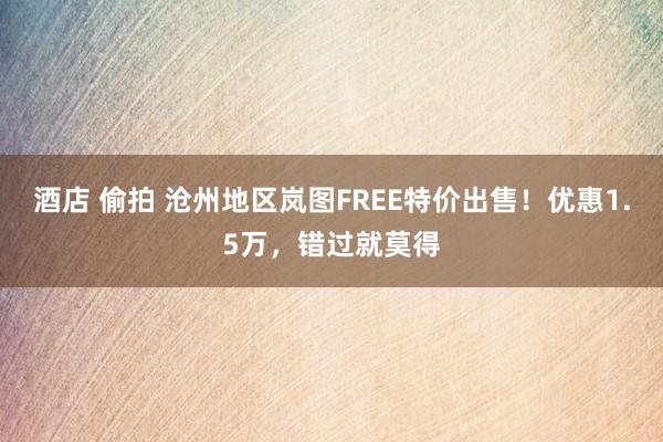 酒店 偷拍 沧州地区岚图FREE特价出售！优惠1.5万，错过就莫得